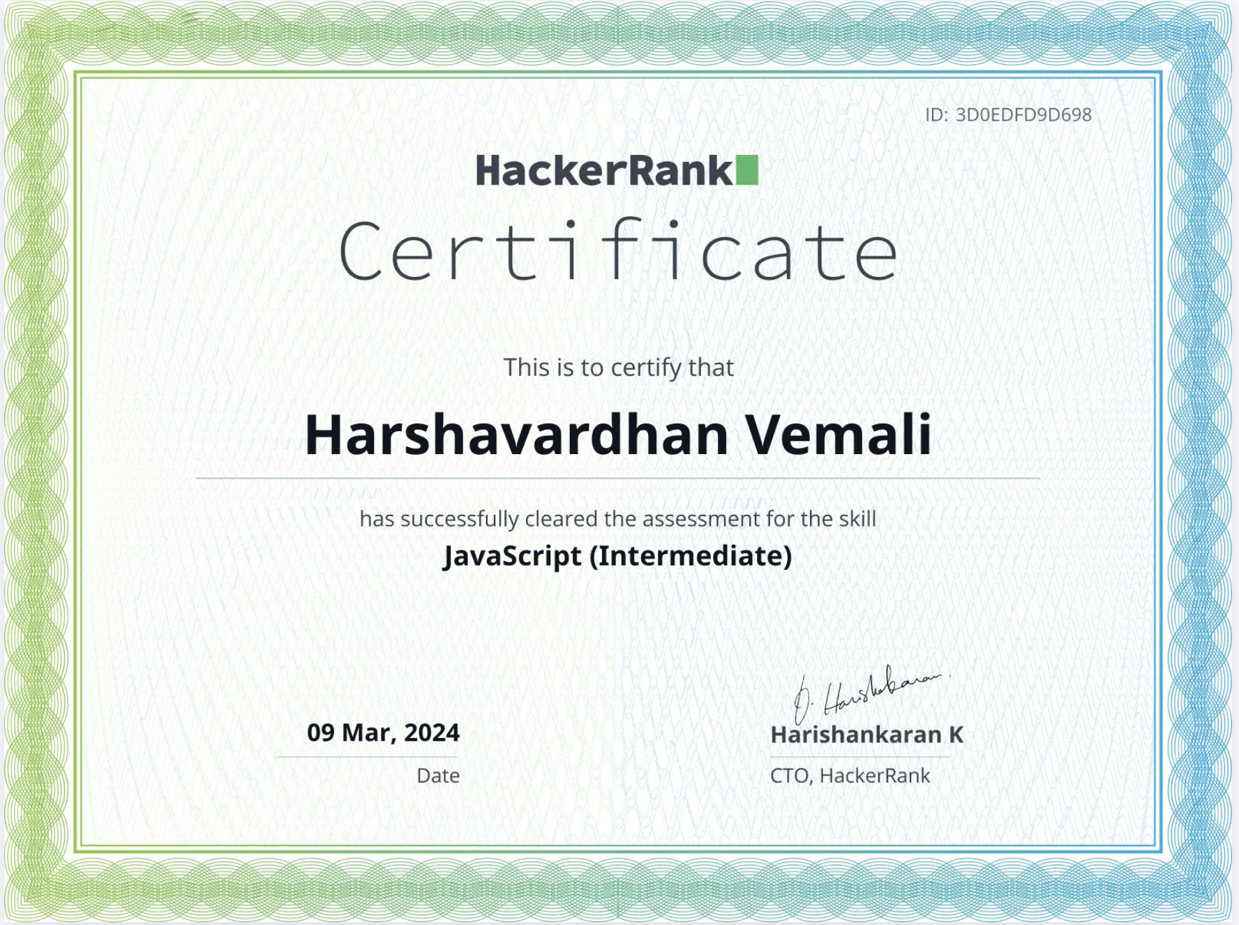 JavaScript By HackerRank